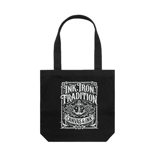Black front flat lay