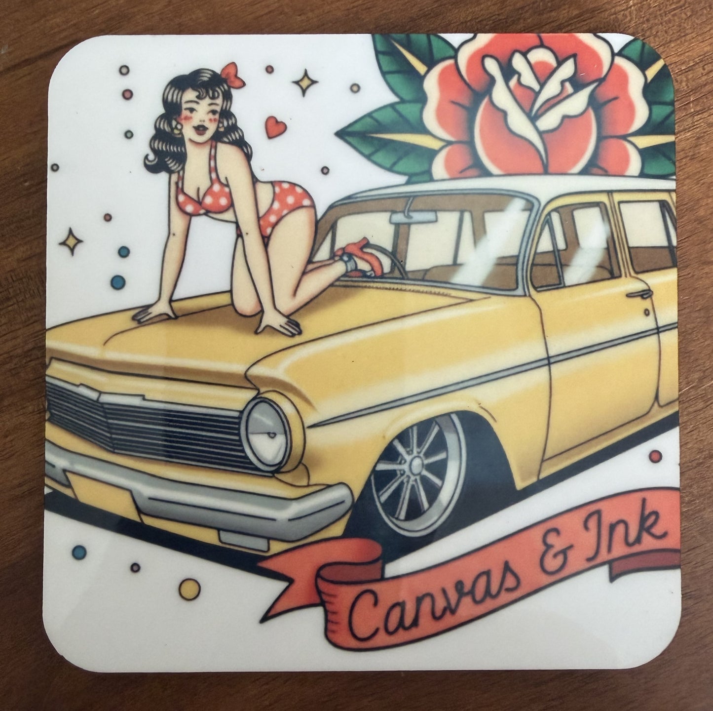 Cork Back Coaster - EH Wagon