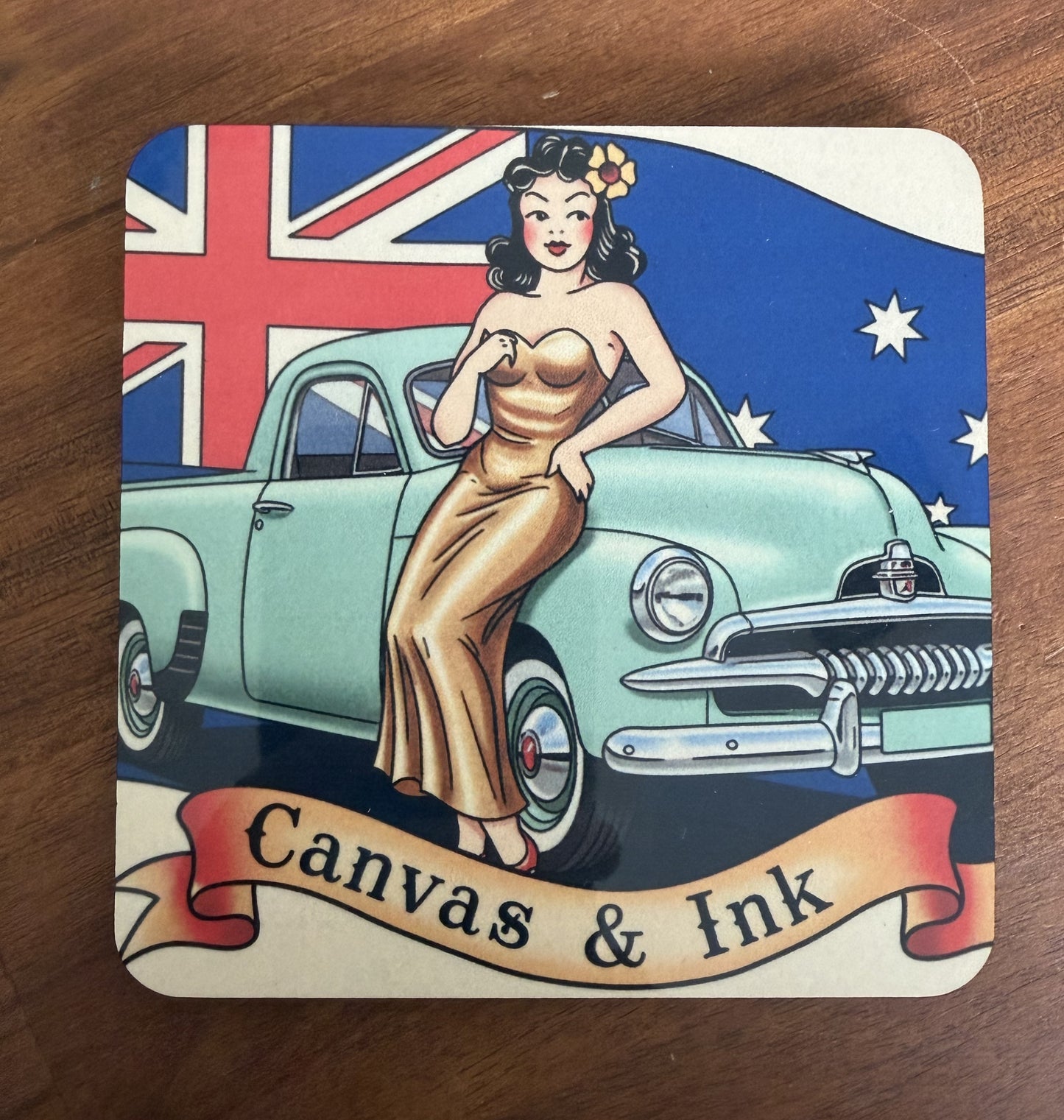 Cork Back Coaster - FJ Ute