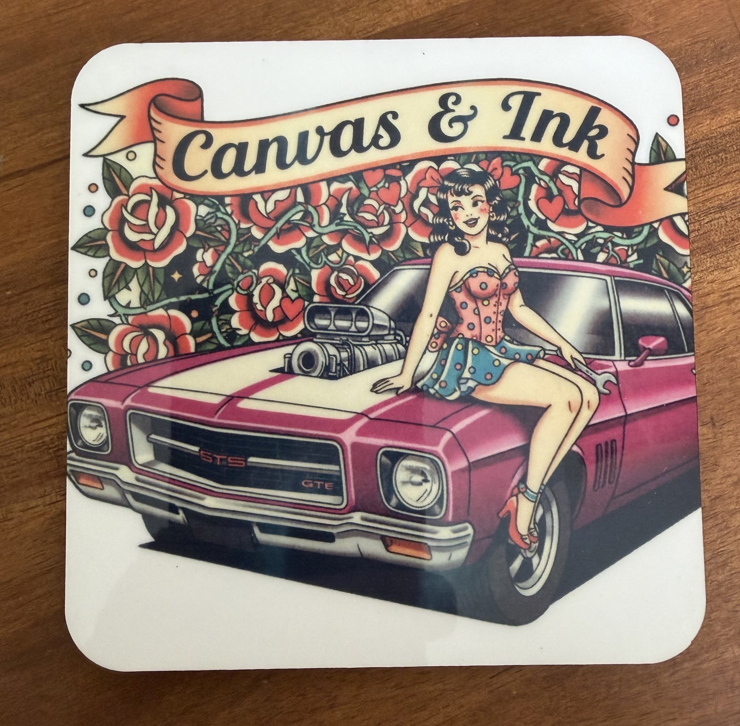 Cork Back Coaster - HQ Monaro