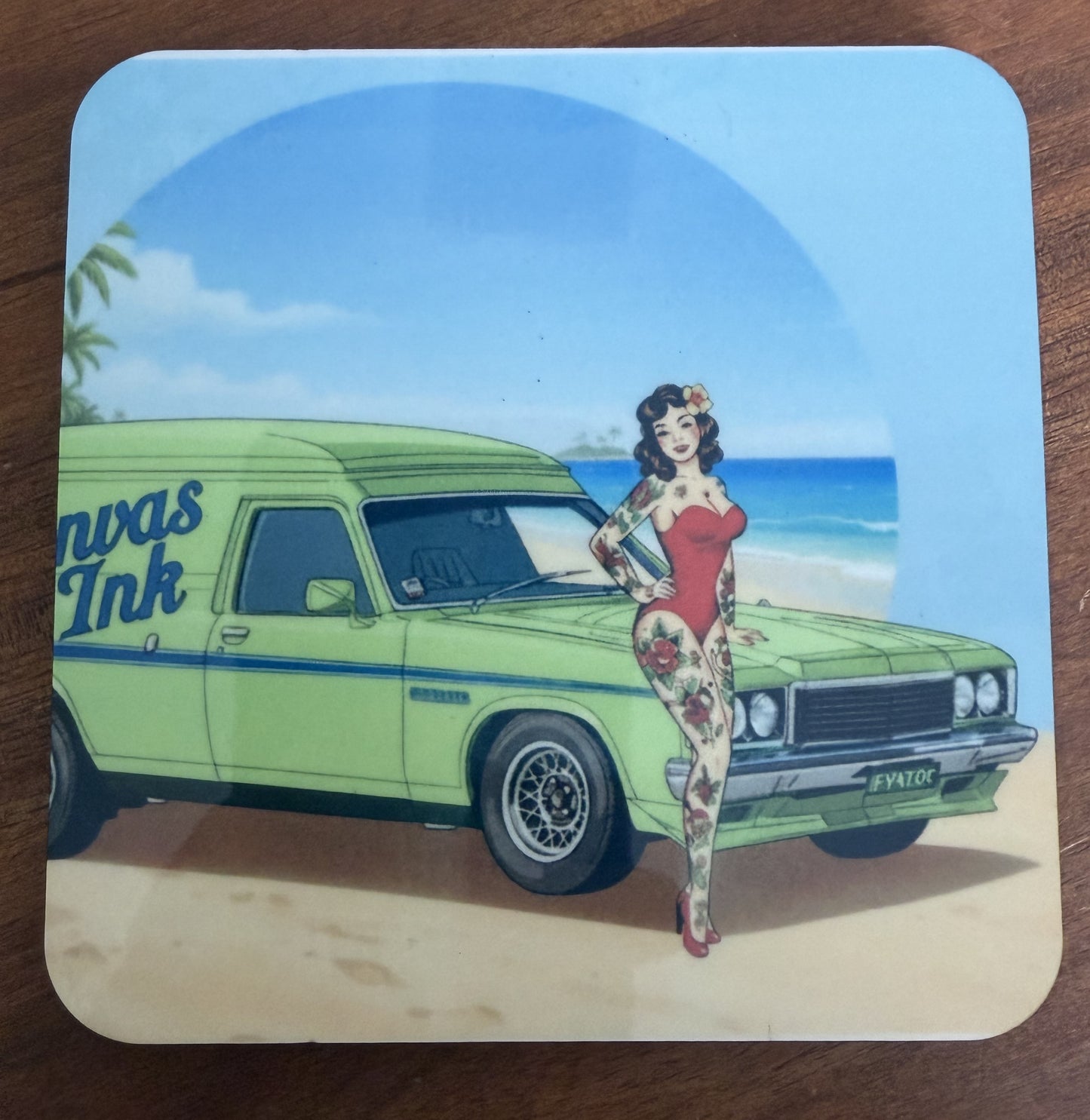 Cork Back Coaster - HZ Sandman