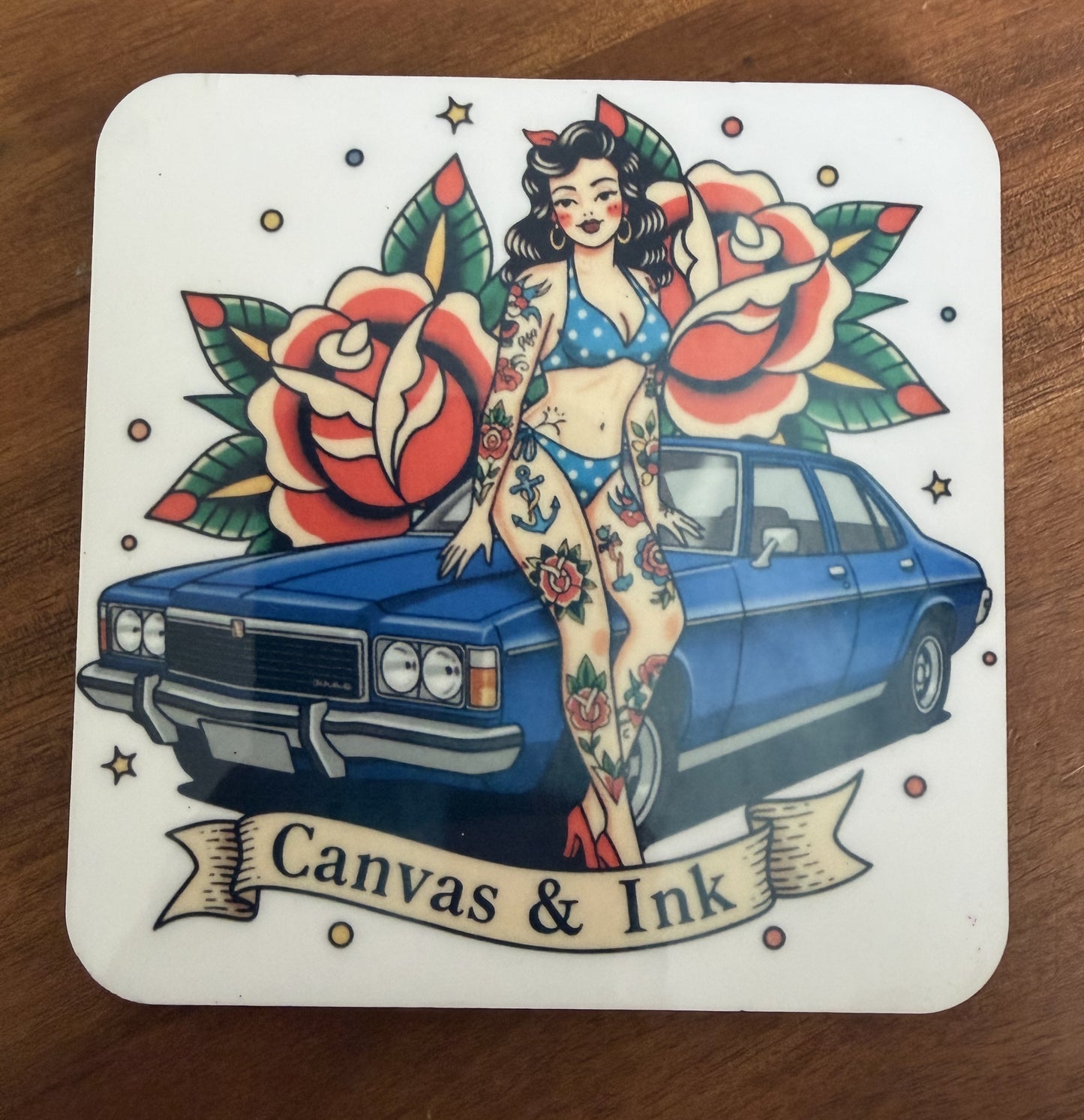 Cork Back Coaster - HZ Sedan