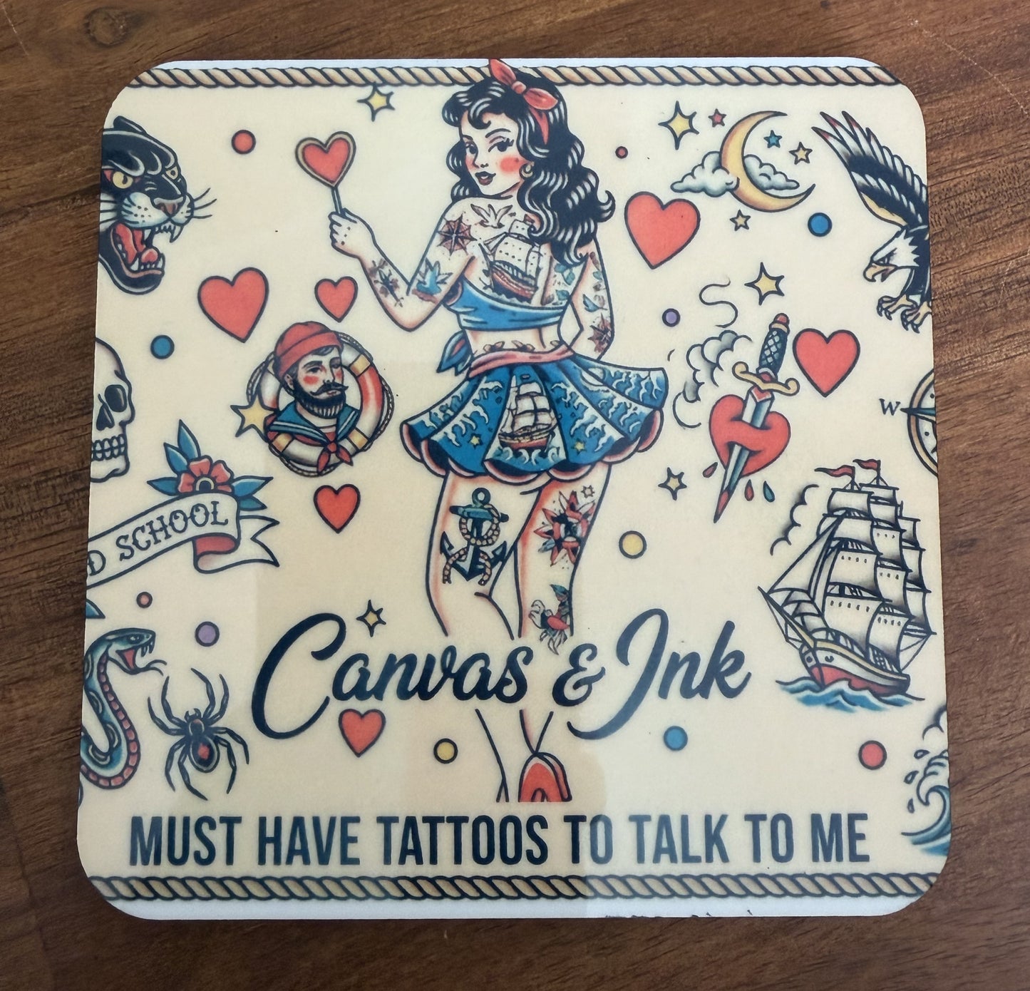 Cork Back Coaster - Must Have Tattoos