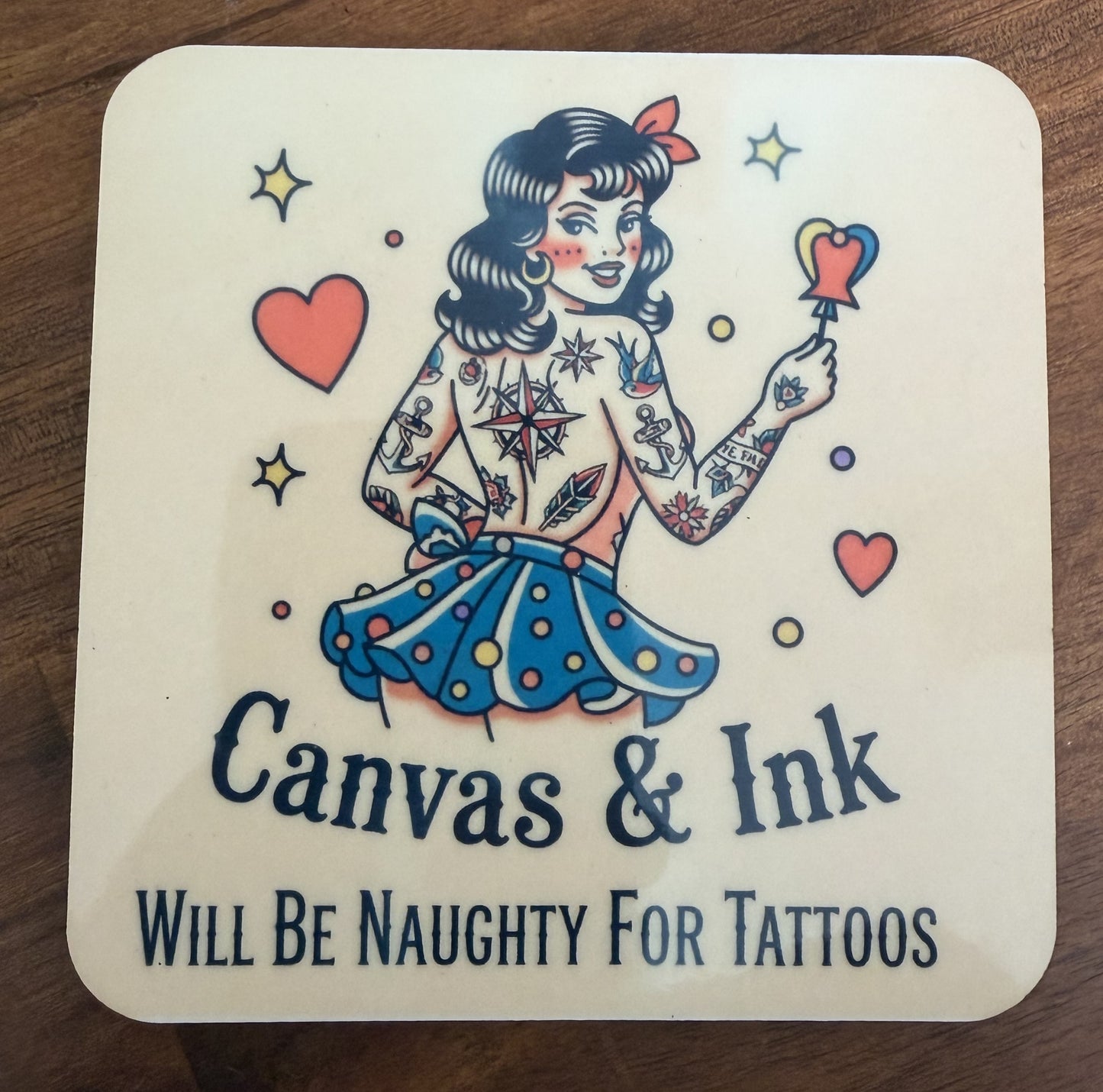 Cork Back Coaster - Will Be Naughty