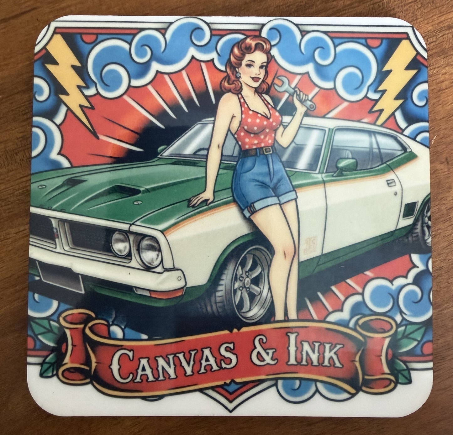Cork Back Coaster - XB GT Falcon