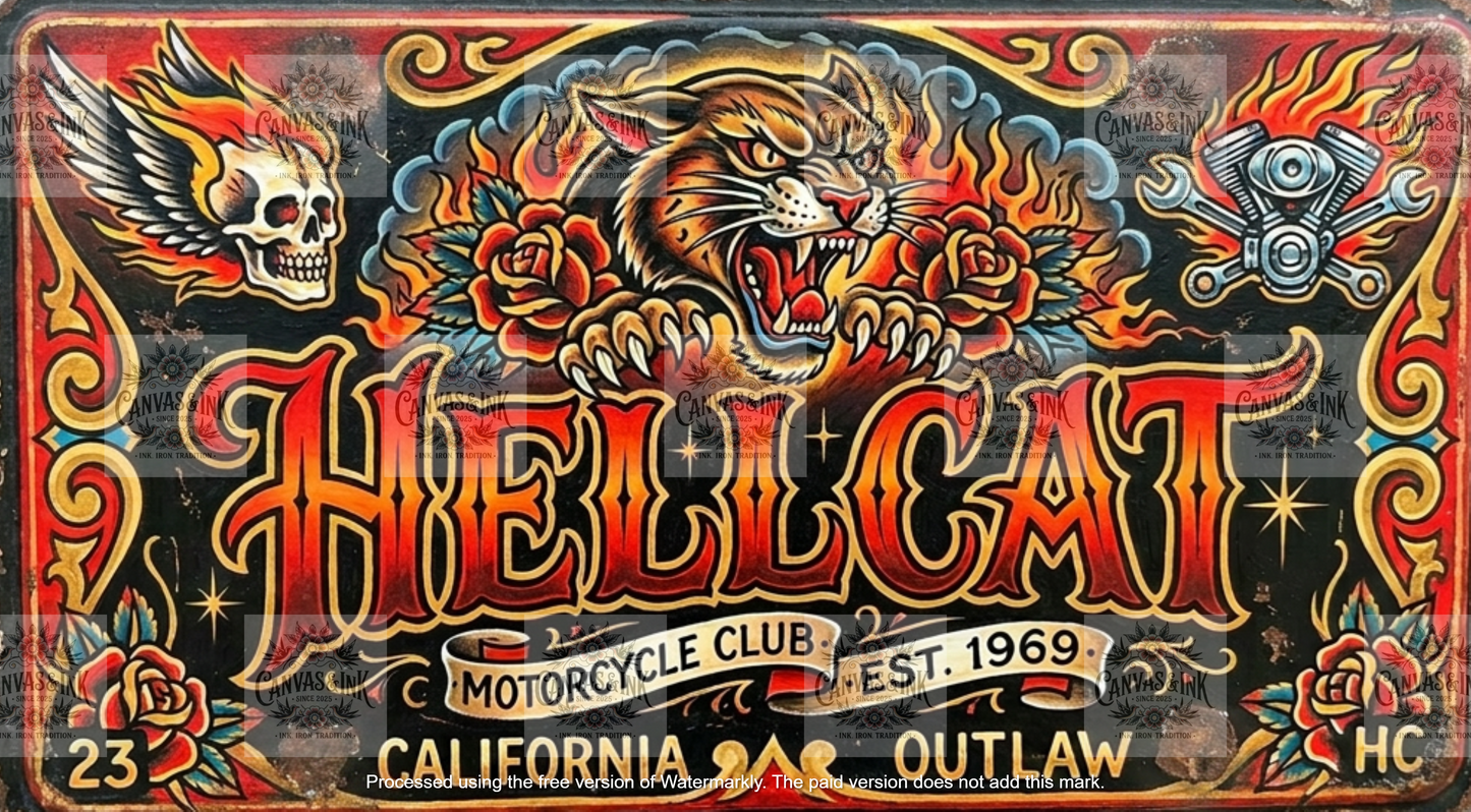 Hellcat Licence Plate