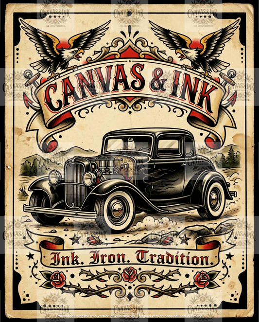 32 Ford A4 Metal Sign