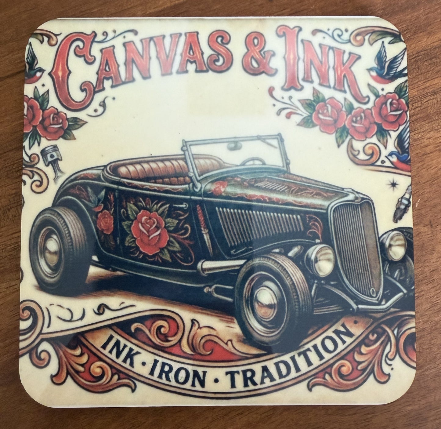 Cork Back Coaster - '34 Roadster
