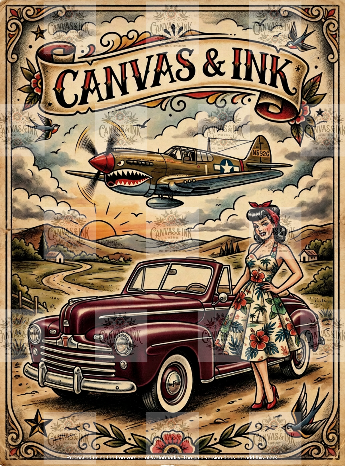 48 Ford A4 Metal Sign