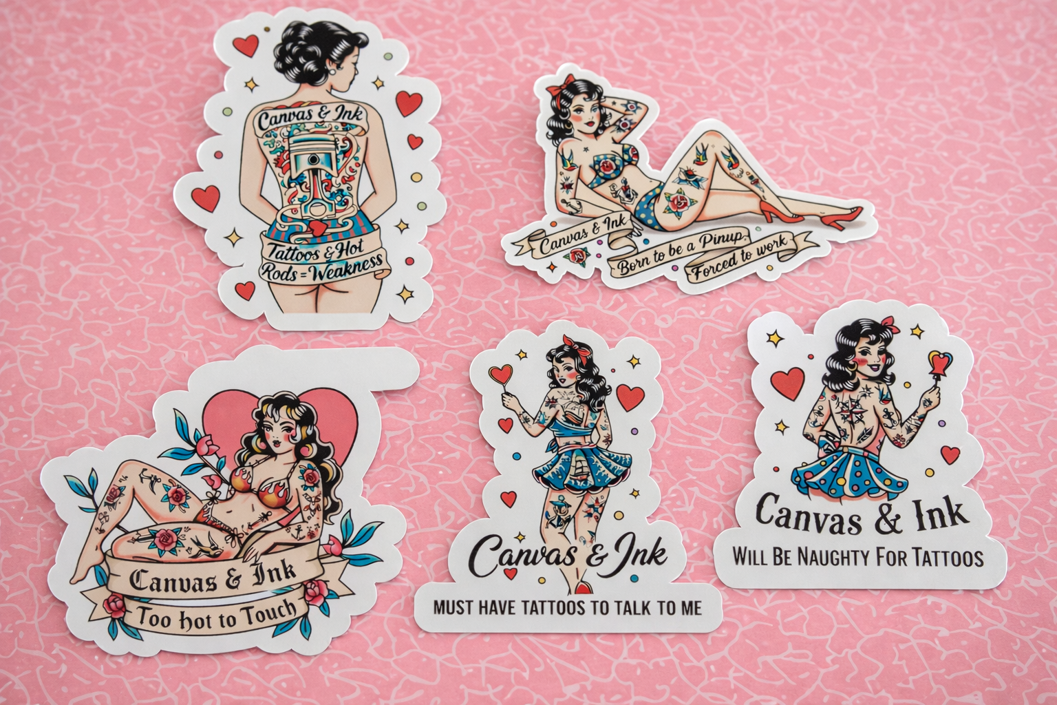 Pinup Quotes 5 Sticker pack