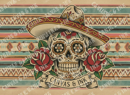 Serape Sugar Skull 11oz Mug
