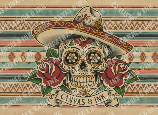 Serape Sugar Skull 11oz Mug