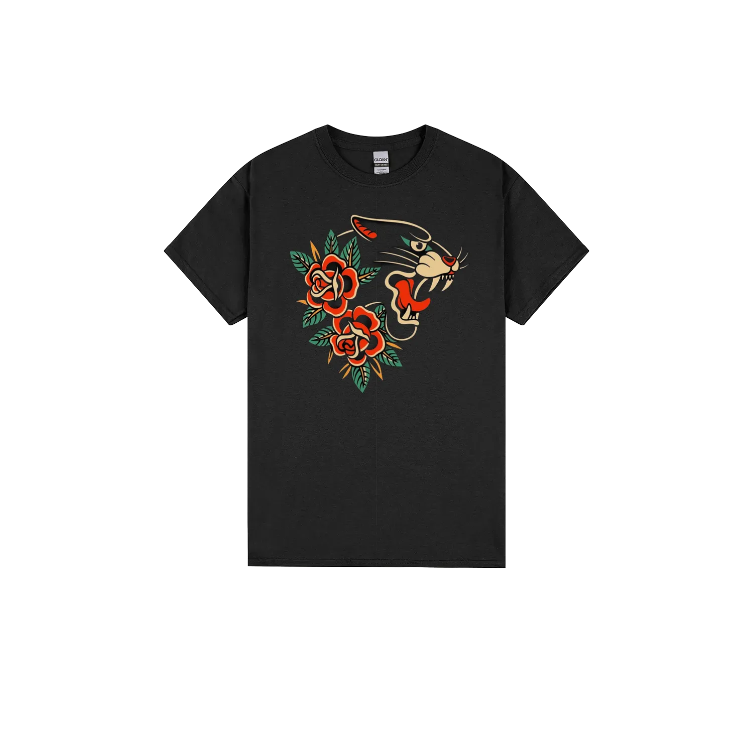 Black front flat lay