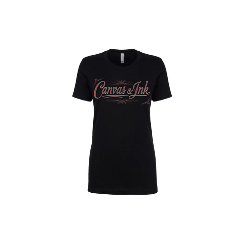 Black front flat lay