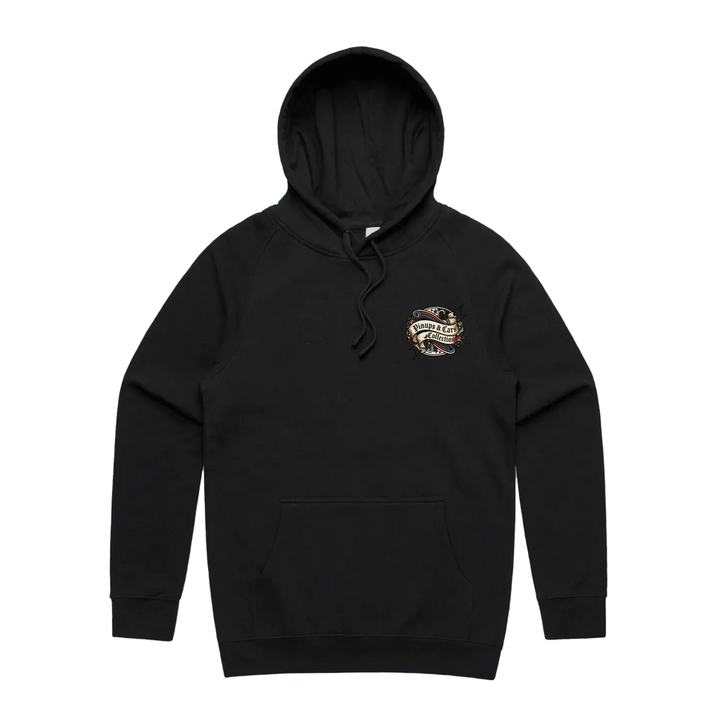 Black front flat lay