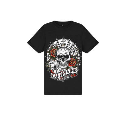 Black front flat lay