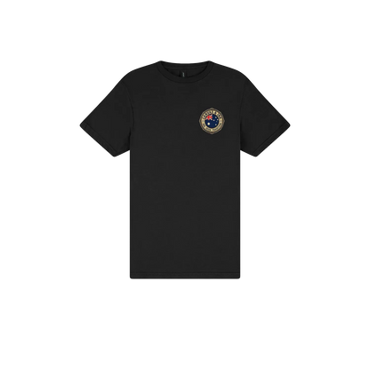 Black front flat lay