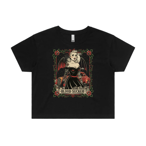 Black front flat lay