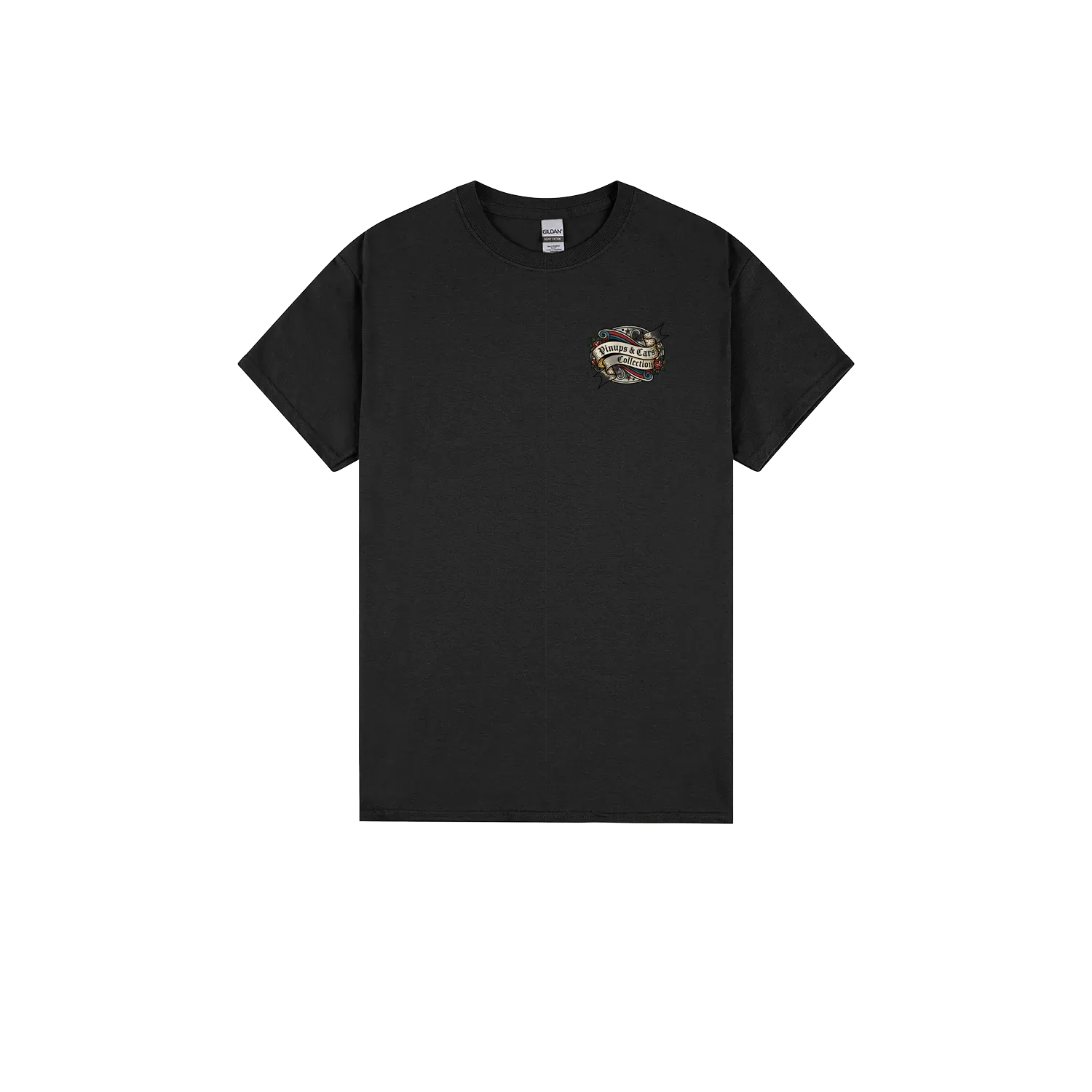 Black front flat lay