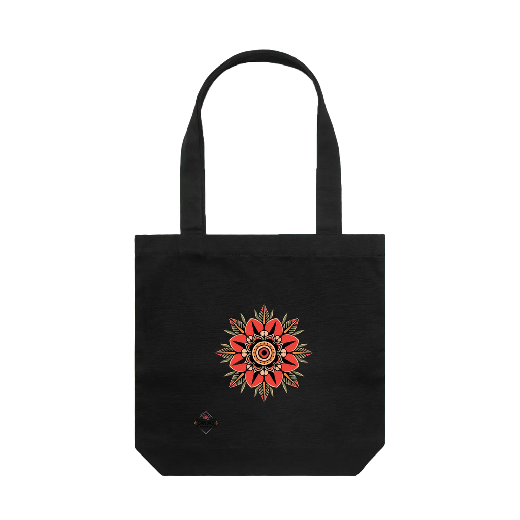 Black front flat lay