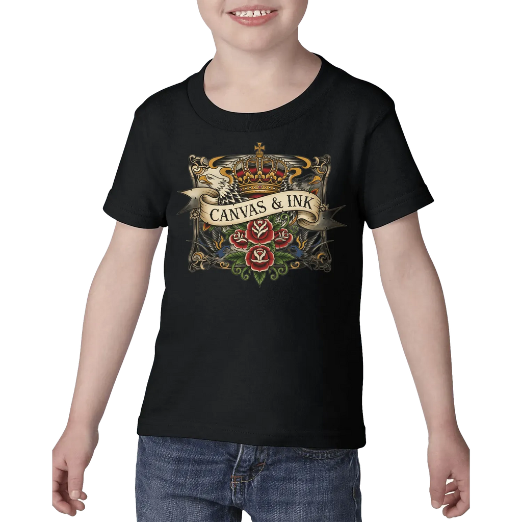 Black front flat lay