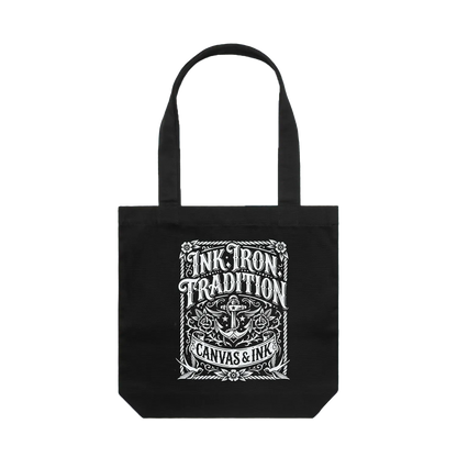 Black front flat lay