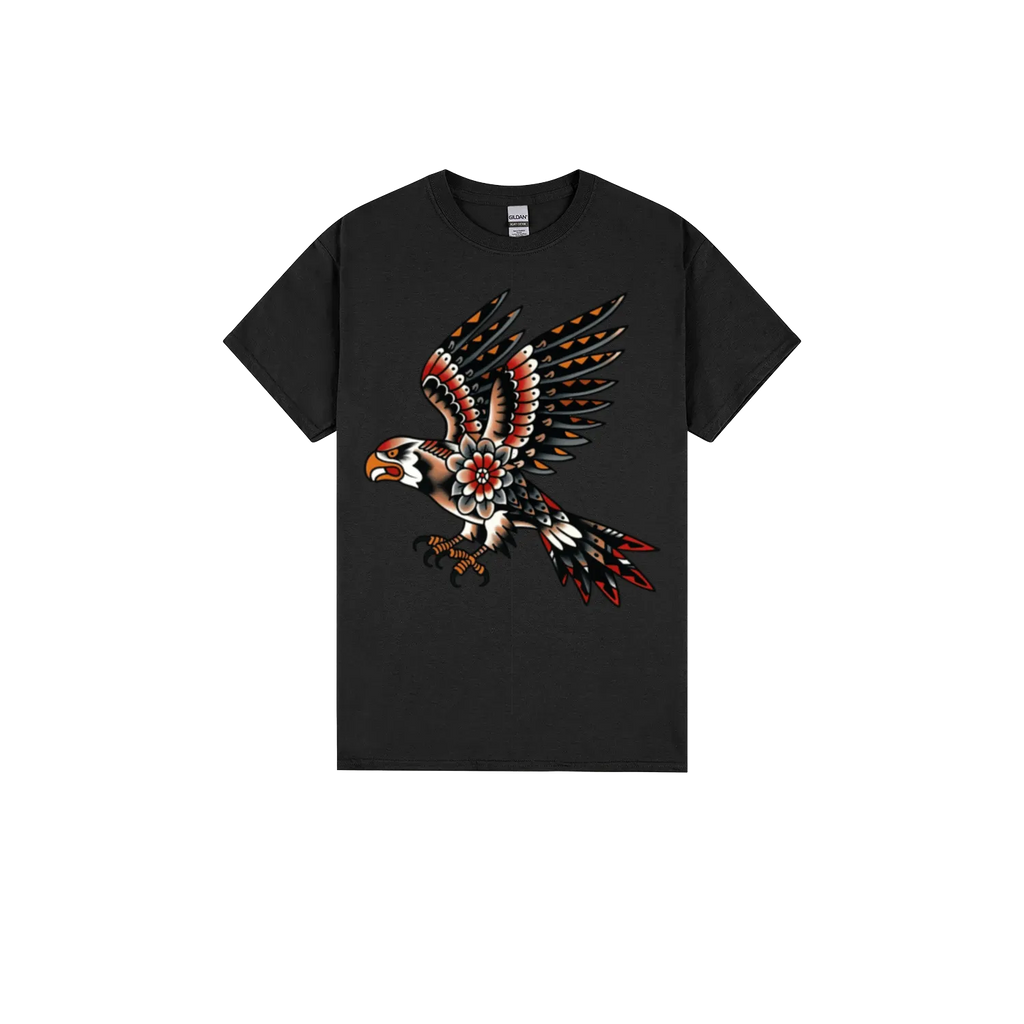 Black front flat lay