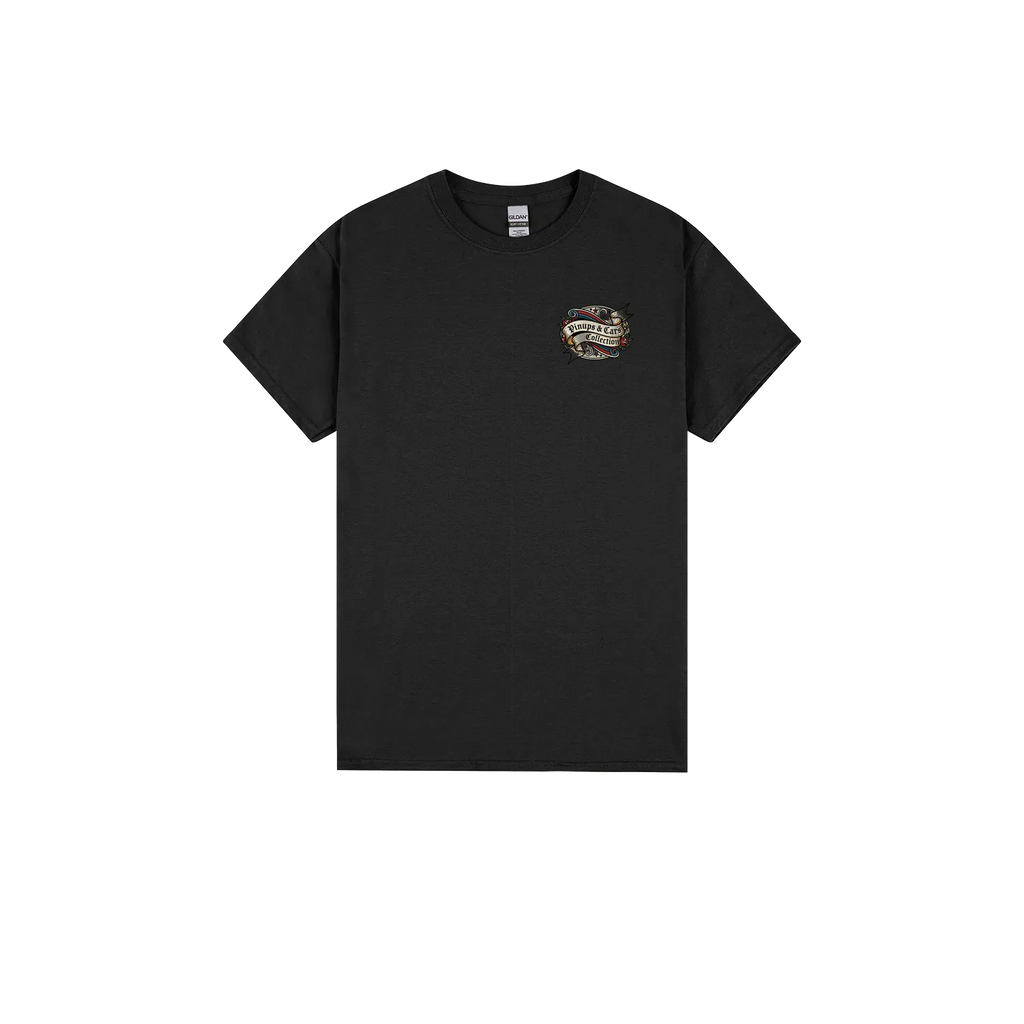 Black front flat lay