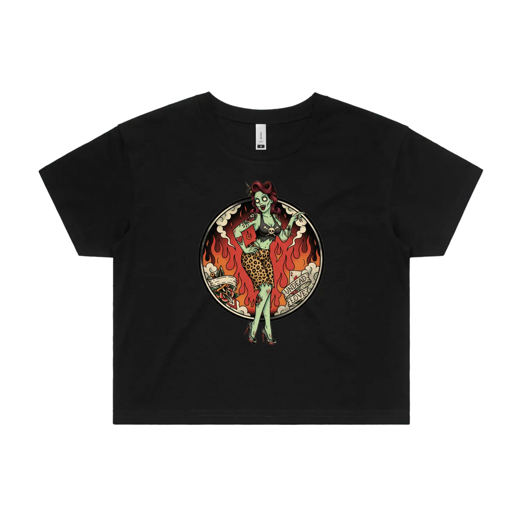 Black front flat lay