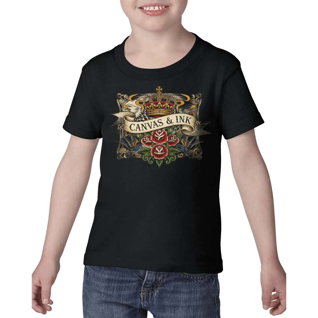 Black front flat lay