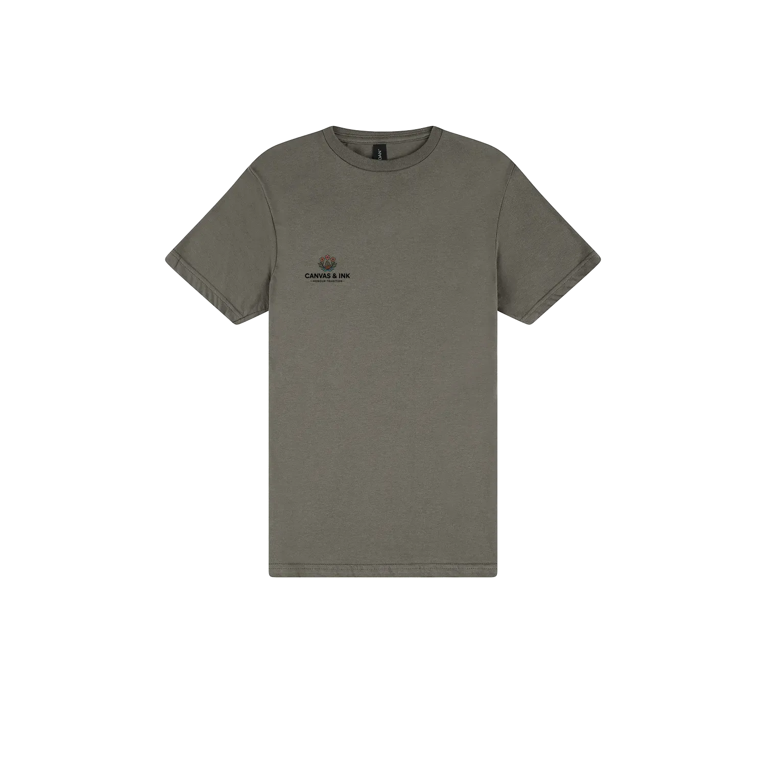 Charcoal front flat lay