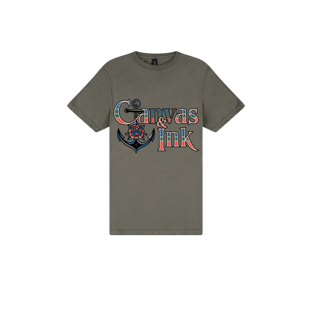 Charcoal front flat lay