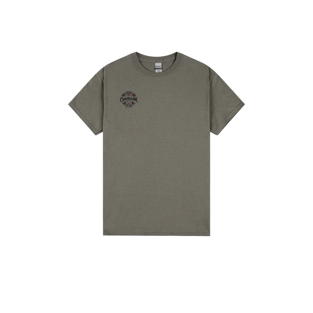 Charcoal front flat lay