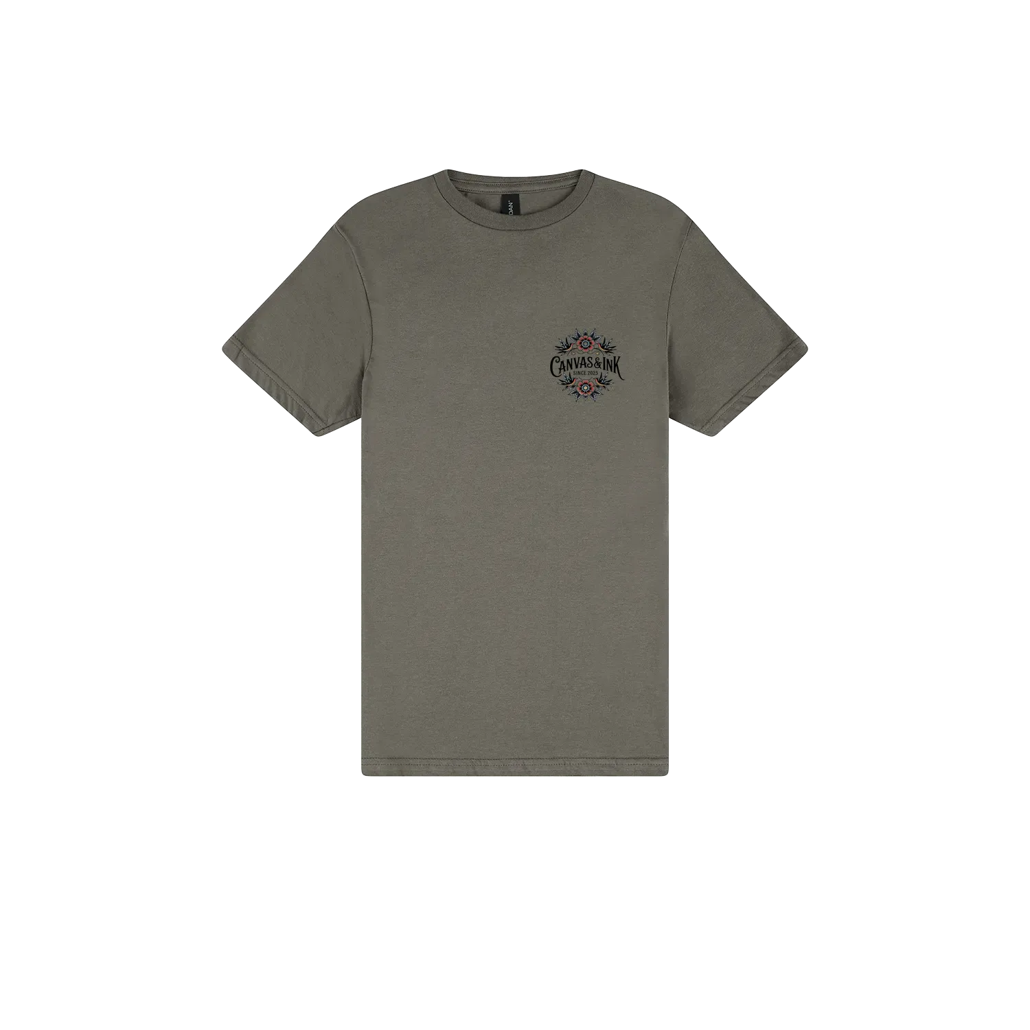 Charcoal front flat lay