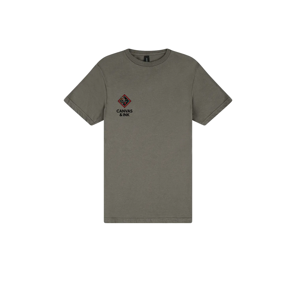 Charcoal front flat lay