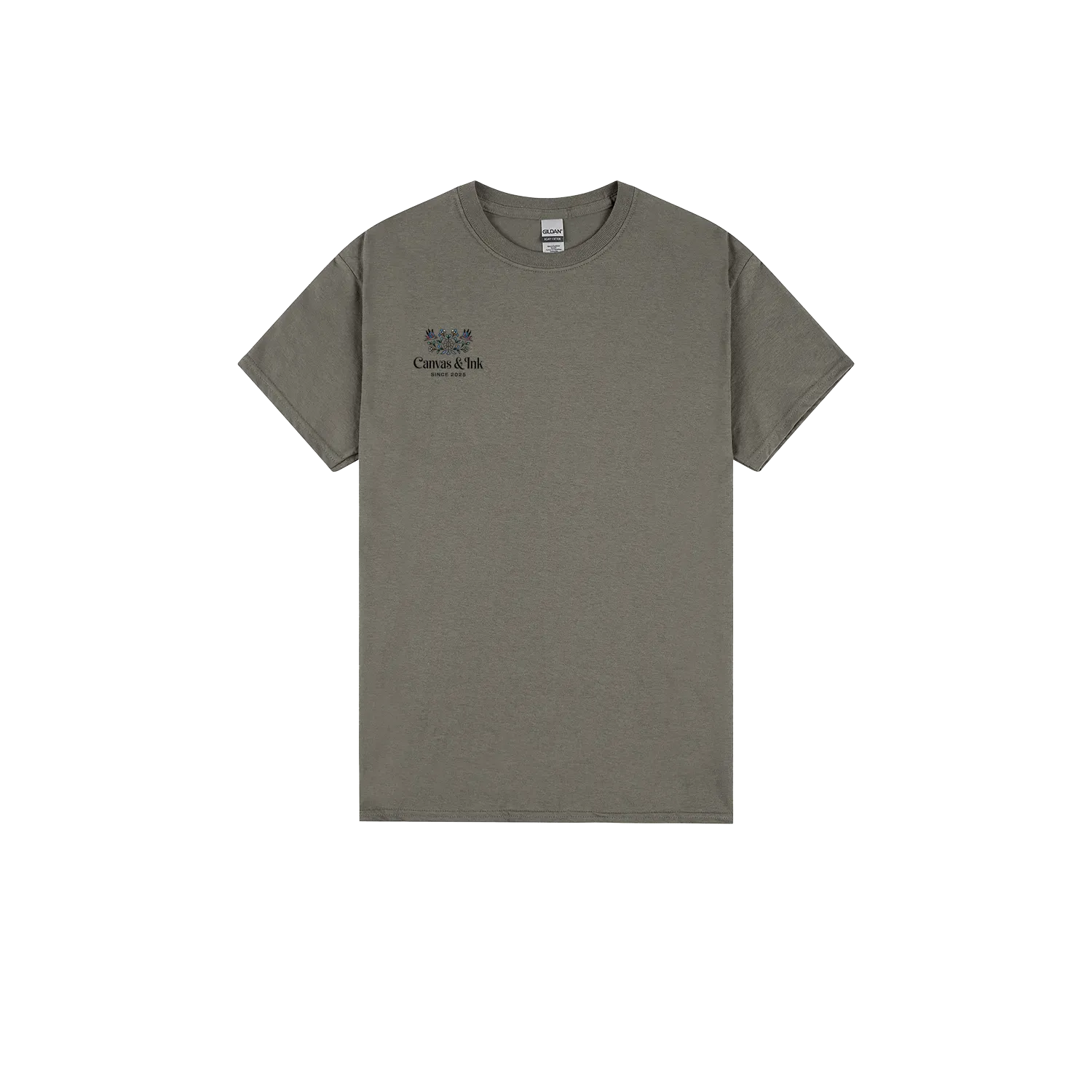 Charcoal front flat lay