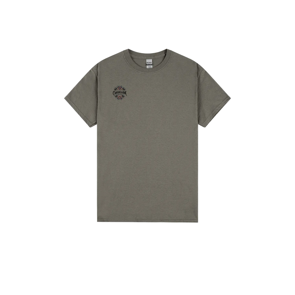 Charcoal front flat lay