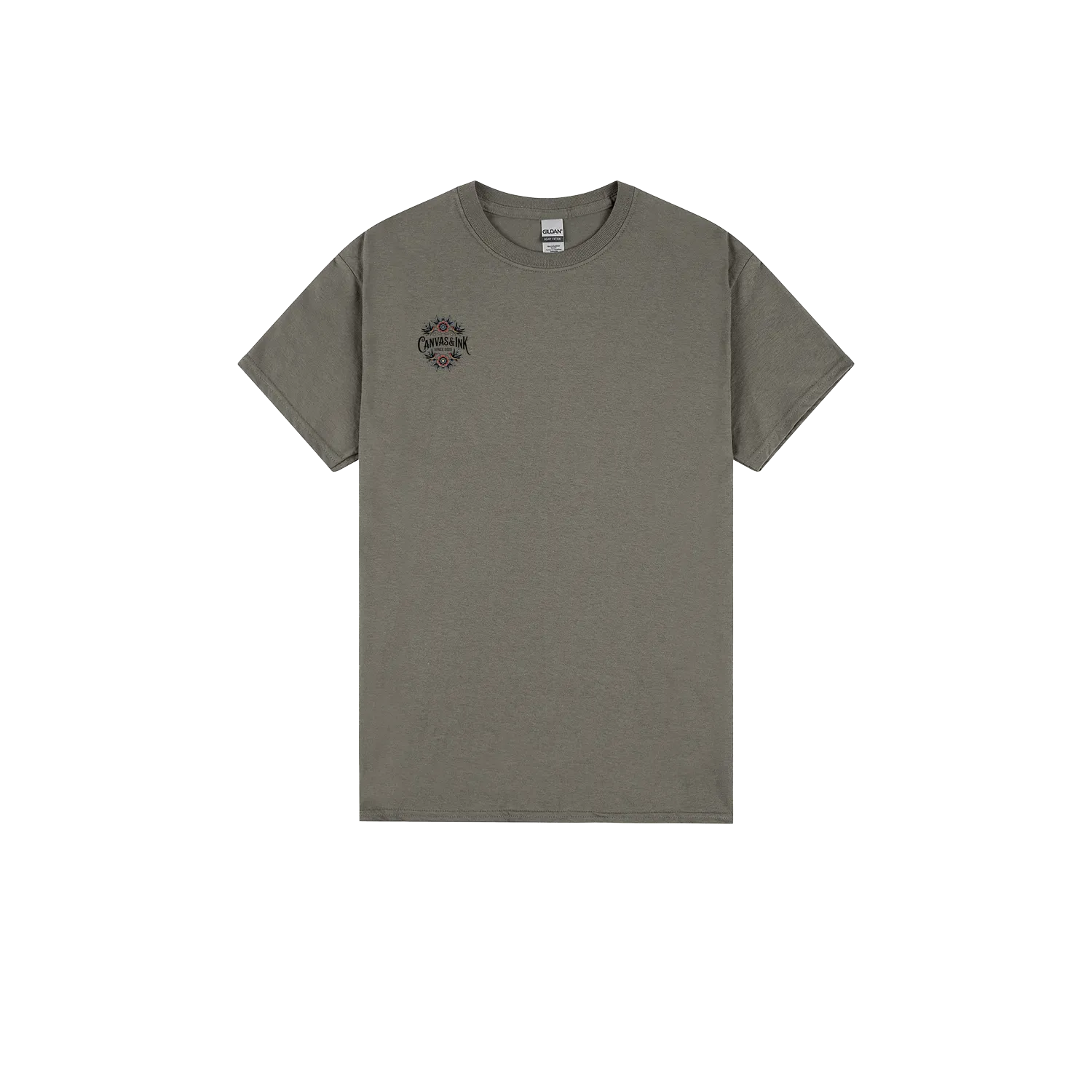 Charcoal front flat lay