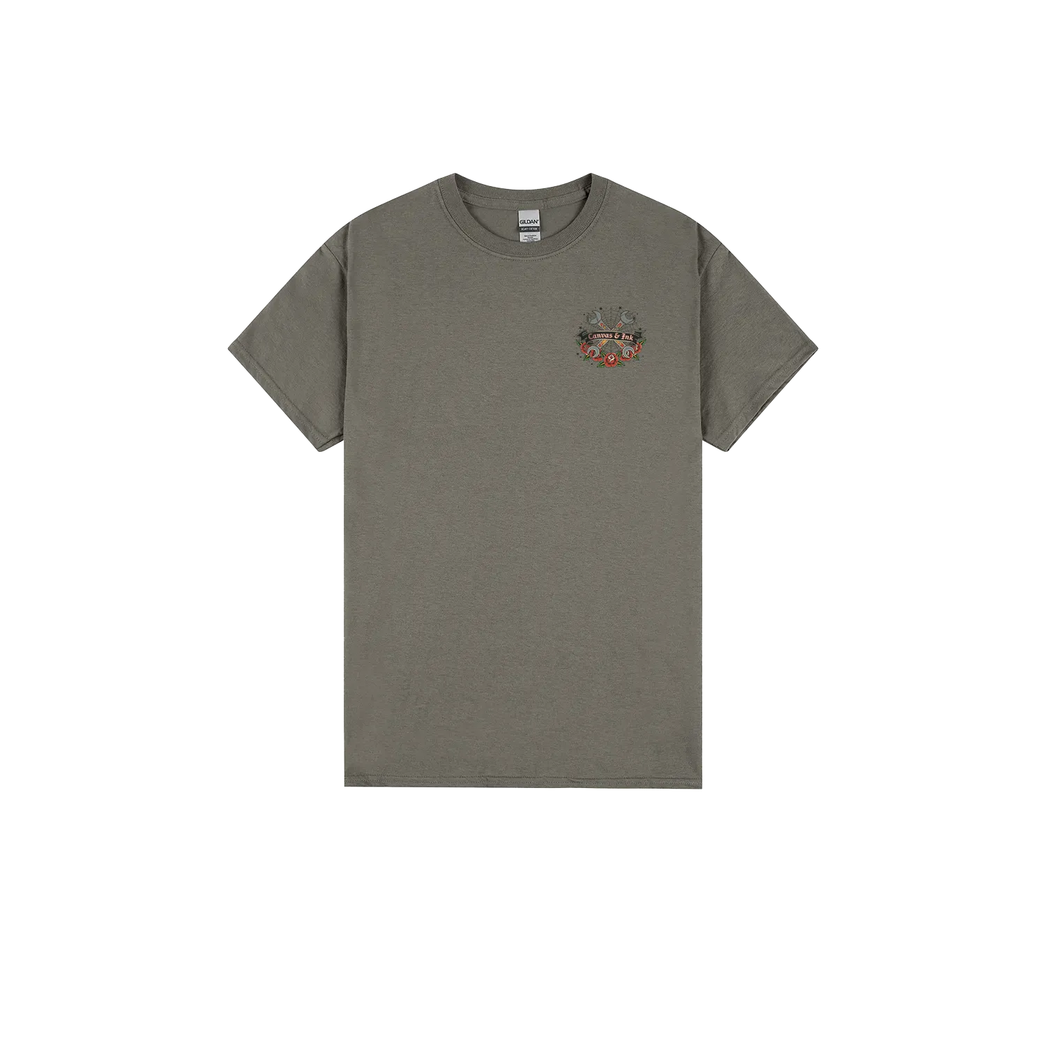 Charcoal front flat lay