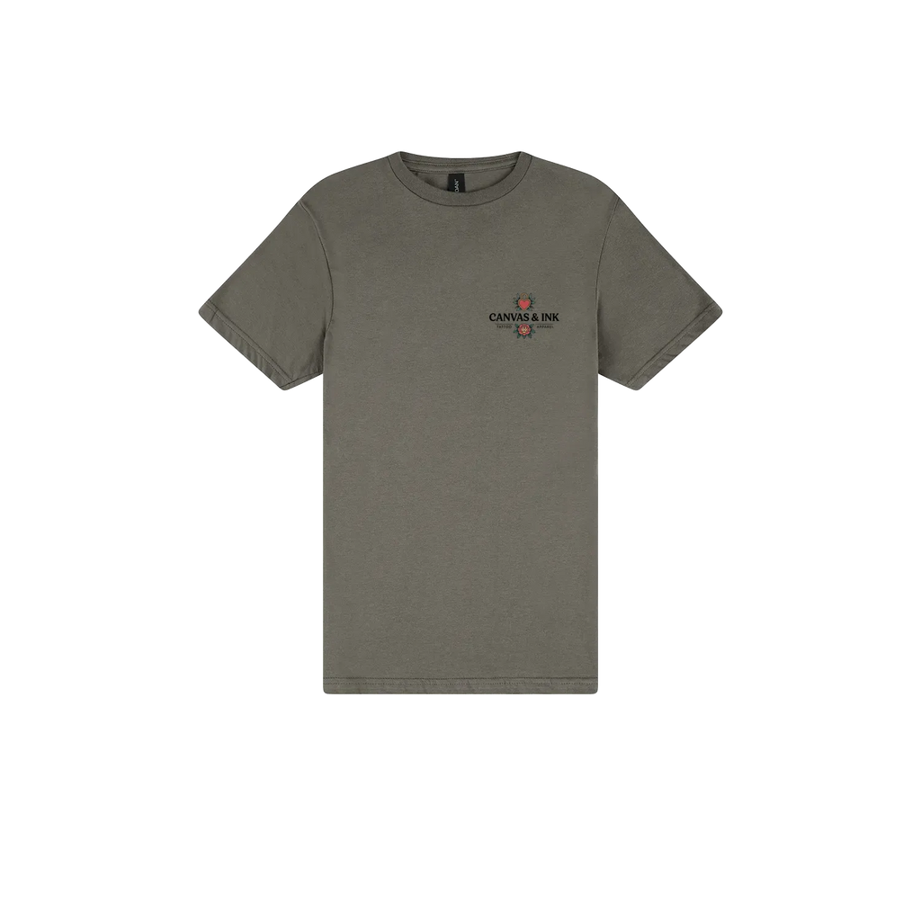 Charcoal front flat lay