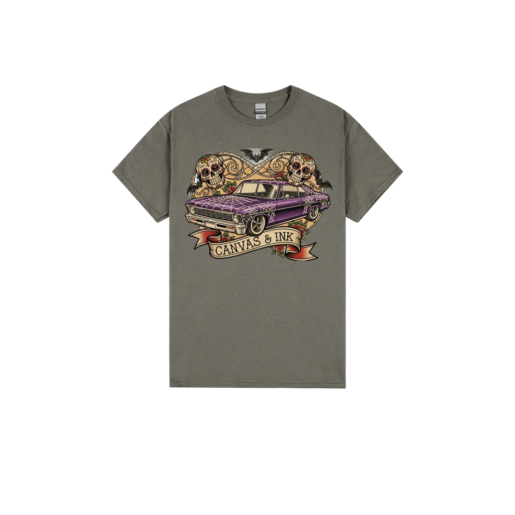 Charcoal front flat lay