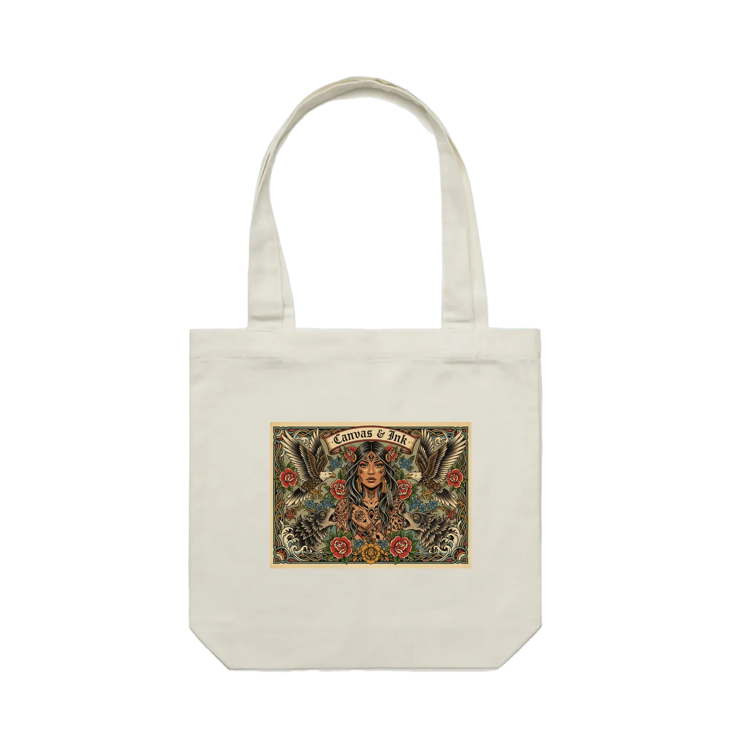 Cream front flat lay