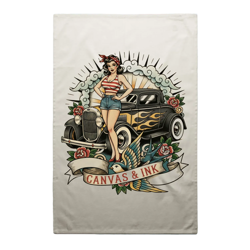 Cream front flat lay