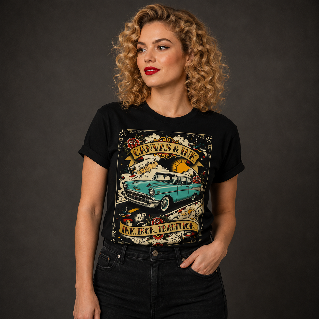 57 Chevy T-Shirt - FRONT PRINT