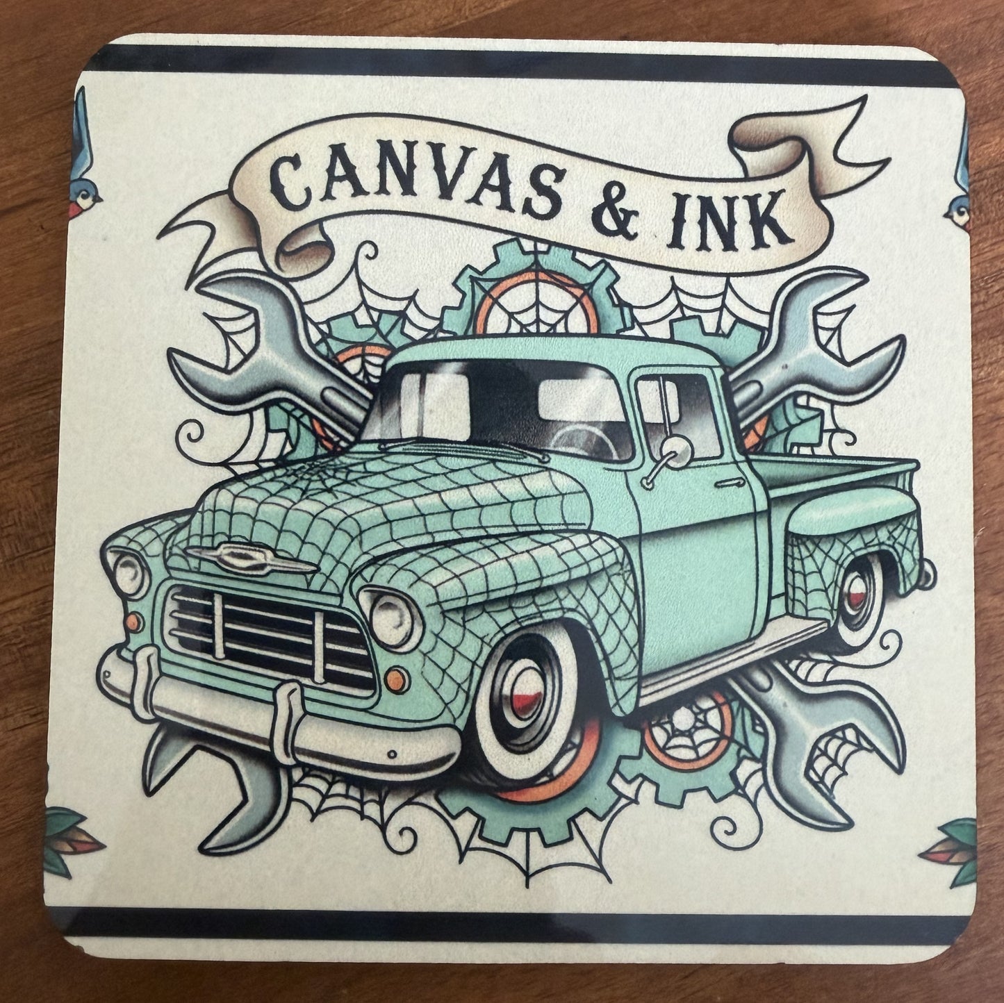 Cork Back Coaster - Chevy Pickup