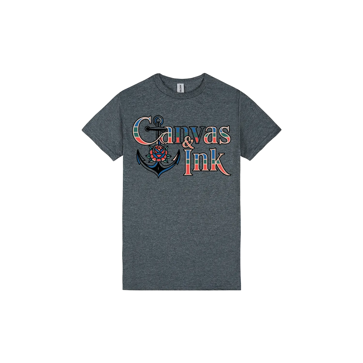 Dark Heather front flat lay