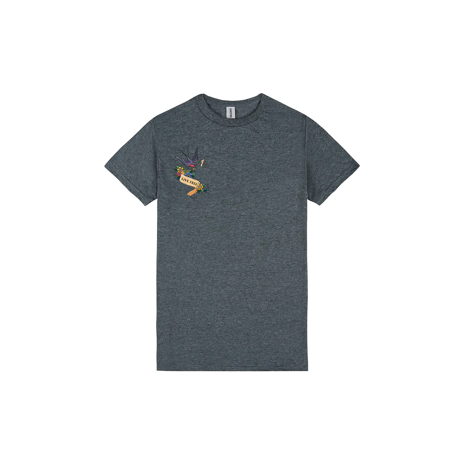 Dark Heather front flat lay