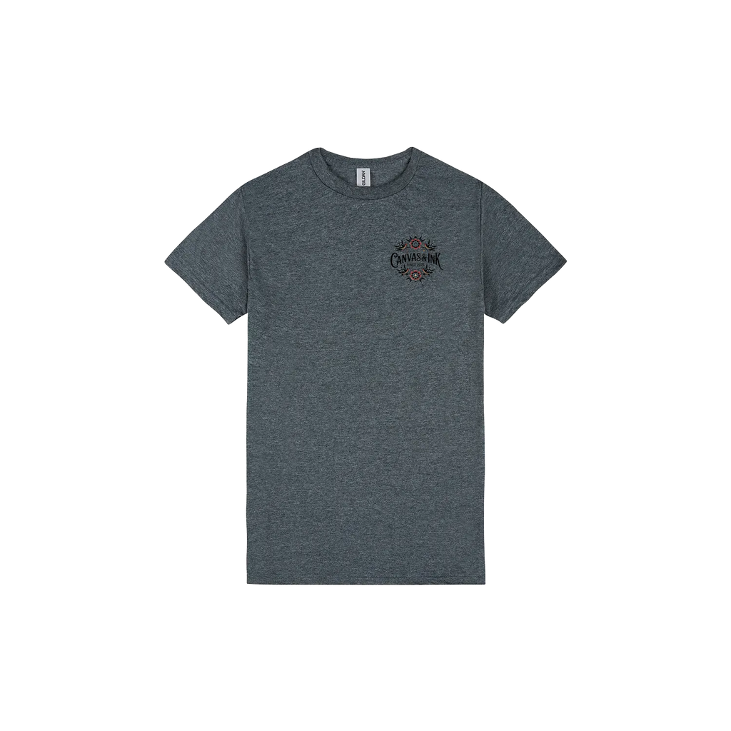 Dark Heather front flat lay