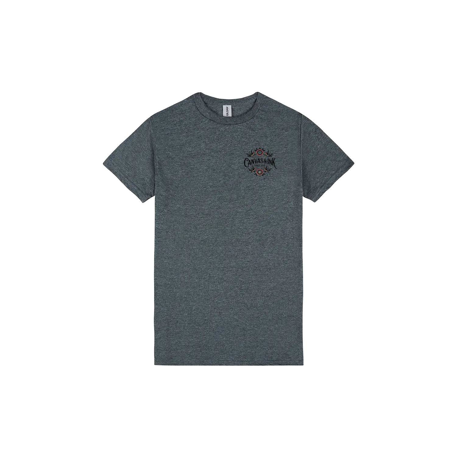 Dark Heather front flat lay