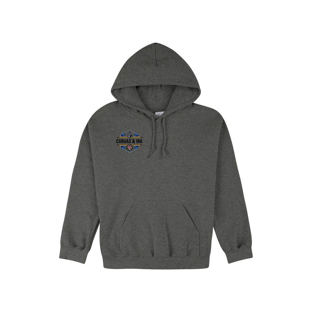 Dark Heather front flat lay